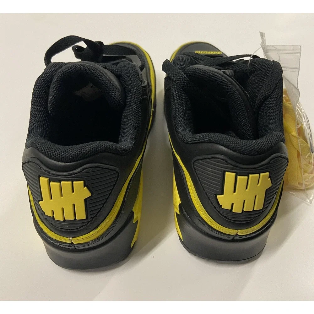 Nike Air Max 90 x Undefeated Black Optic Yellow Mens 5.5 Women's 7